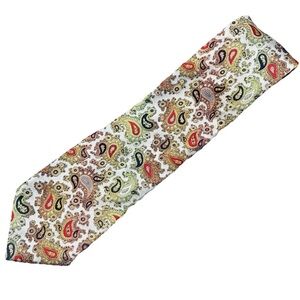 Silk Paisley Tie Business Formal Office Wedding Classic Boho